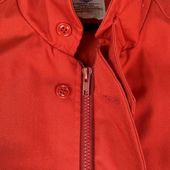 Vtg Riverside Flexbac Mens Large Anheuser-Busch Budweiser Delivery Work Jacket - Picture 5 of 16